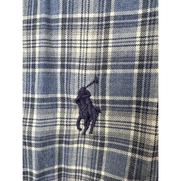 Ralph Lauren Shirt Mens Sz M Multicolor Plaid Button Blue Pony Long Sleeve - Picture 3 of 8